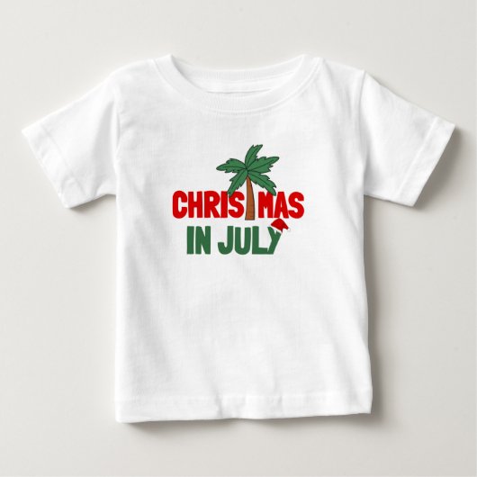 7月のクリスマス ベビーTシャツ (正面)