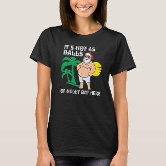7月のクリスマス ホットサンタ 夏 クリスマス かわいい グラペ Tシャツ