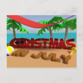 7月のクリスマス ホリデーポストカード (正面)