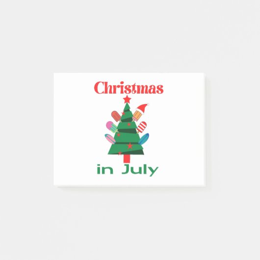 7月のクリスマス ポストイット (正面)