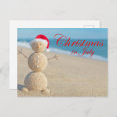 7月のクリスマス ポストカード (正面/裏面)