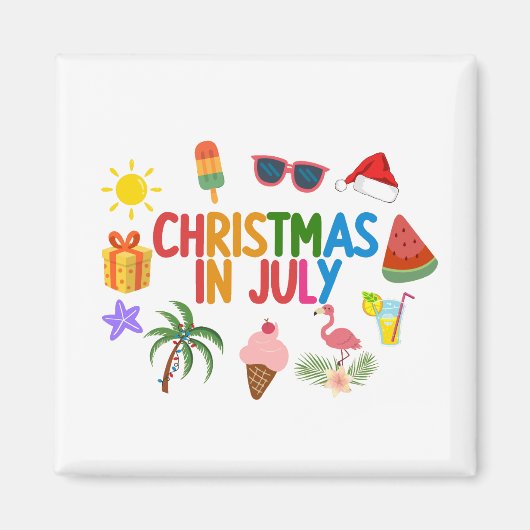 7月のクリスマス マグネット (正面)