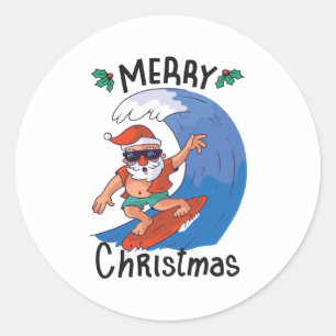 7月のクリスマス ラウンドシール