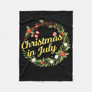7月のクリスマス リース 玄関装飾 クリスマスツリー フリースブランケット