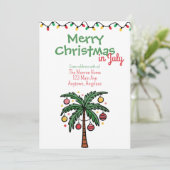 7月のクリスマス 夏のクリスマスパーティー 招待状 (スタンド正面)