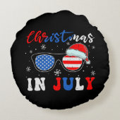 「7月のクリスマス」 – 愛国的サングラス ラウンドクッション (裏面)