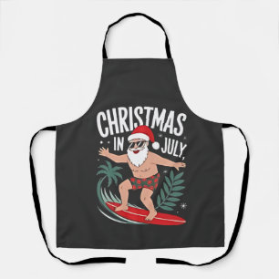 7月のクリスマス 楽しい クリスマス サンタ ビーチ エプロン