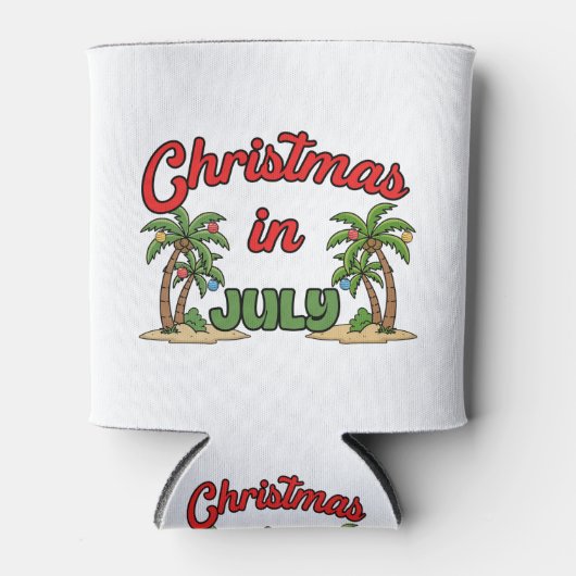 7月のクリスマス 缶クーラー (正面)