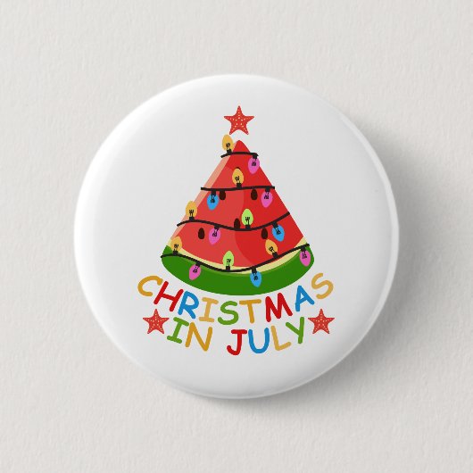 7月のクリスマス 缶バッジ (正面)