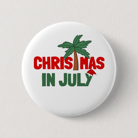 7月のクリスマス 缶バッジ (正面)