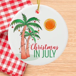 7月のクリスマス 陶器オーナメント セラミックオーナメント