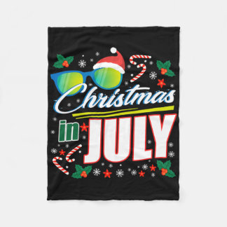 7月のクリスマス 1 フリースブランケット