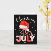 7月のクリスマス 5  カード (黄色い花)