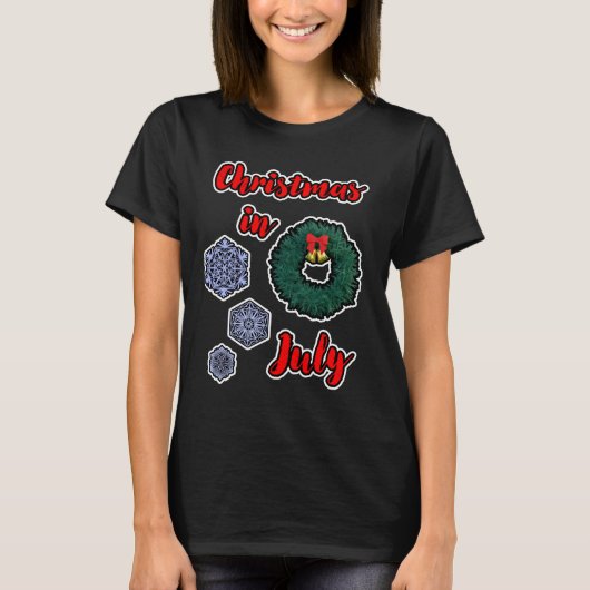 7月のクリスマス Tシャツ (正面)