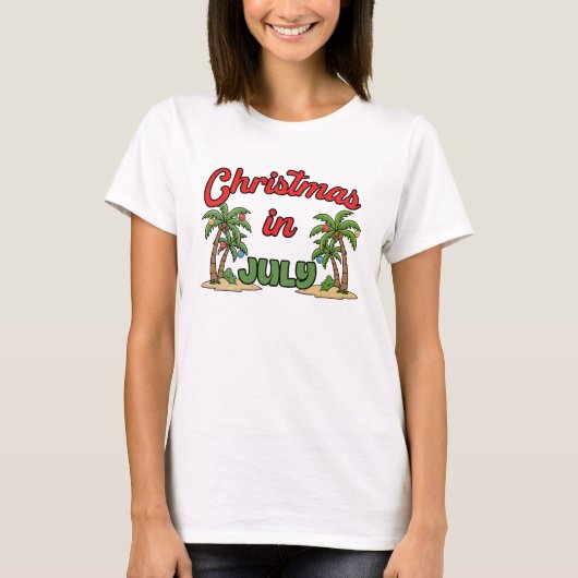 7月のクリスマス Tシャツ (正面)