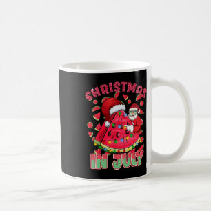 7月のクリスマス Xmas スイカ サンタ ビーチ バカンス コーヒーマグカップ