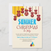 7月のクリスマスBBQパーティー 招待状 (正面)