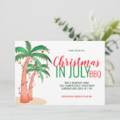 7月のクリスマスBBQ 招待状 (スタンド正面)