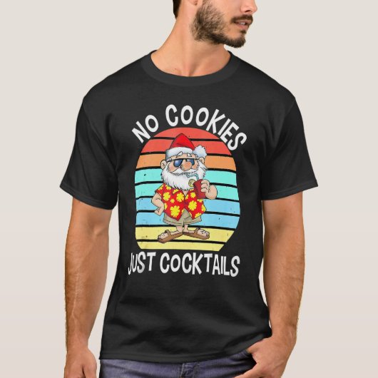 7月のクリスマスCookieのみカクテル Tシャツ (正面)