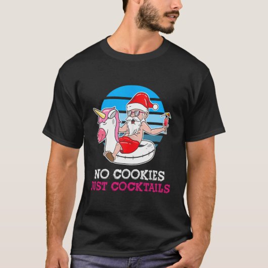 7月のクリスマスCookieはカクテルのみ夏 Tシャツ (正面)