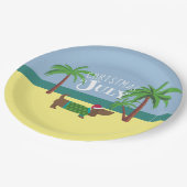 7月のクリスマスDachshundパーティー ペーパープレート (アングル)