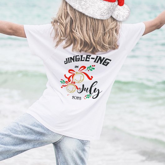 7月のクリスマスJingle-ing 7月のJingle Bells Tシャツ