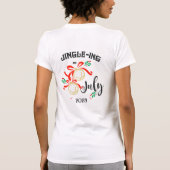 7月のクリスマスJingle-ing 7月のJingle Bells Tシャツ (裏面)