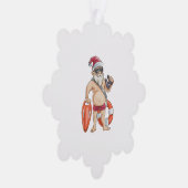 7月のクリスマスSanta Lifeguard オーナメントカード (右)