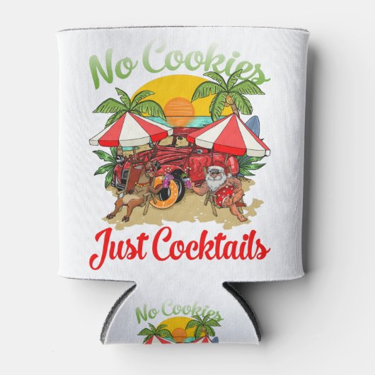 7月のクリスマスSanta No Cookies Just Cocktails 缶クーラー (正面)