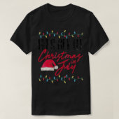 7月のグラフィックでおもしろいクリスマスを点灯 Tシャツ (デザイン正面)