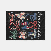 7月のコケット弓4番目クリスチャン・イエス独立 フリースブランケット (正面(横))