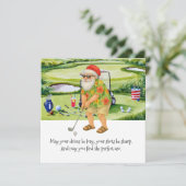 7月のゴルフのクリスマス サンタクロースとゴルフをしよう シーズンカード (スタンド正面)