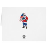 7月のサンの4th愛国的なサンタ・アメリカのクリスマス (裏面横)