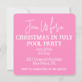 7月のサンタのクリスマスサマープールパーティー (裏面)