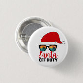 7月のサンタオフデューティクリスマス 缶バッジ (正面&裏面)