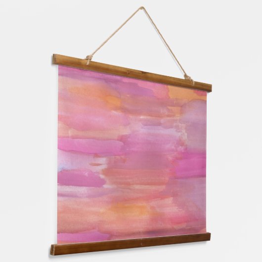 7月のサンライズ水の色 吊り下げ型タペストリー (傾斜あり)