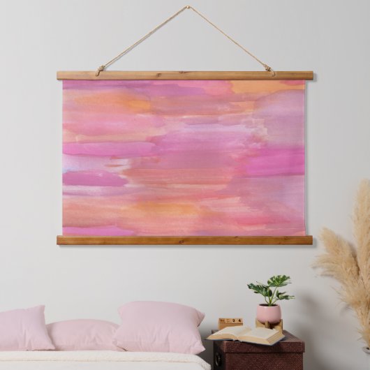 7月のサンライズ水の色 吊り下げ型タペストリー (寝室)