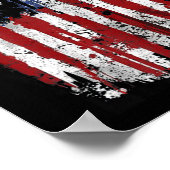 7月のシャツの第4回We the People 1776 Usa Flag Jet ポスター (角)