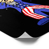 7月のシャツダブ子供へルのおもしろい叔父サム・ボー ポスター (角)