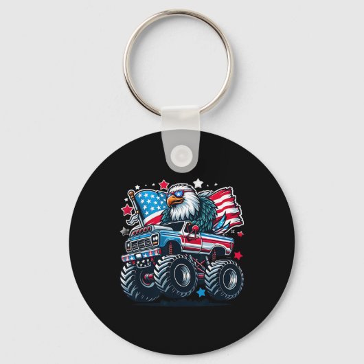 7月のシャツボーイズ米国国旗のイーグルUsaシャツ キーホルダー (正面)