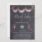 7月のシャルボード4thヴィンテージ愛国的パーティー 招待状 (正面)