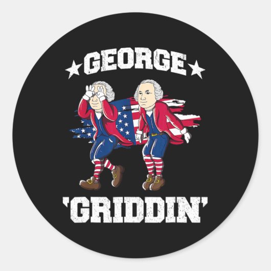 7月のジョージワシントンGriddyジョージGriddin 2 ラウンドシール (正面)