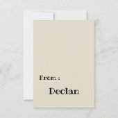 7月のスイカおもしろいツリーのクリスマス サンキューカード (裏面)