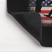 7月のスノーボード4thギフトアメリカ国旗 – Ski Sno マウスパッド (コーナー)