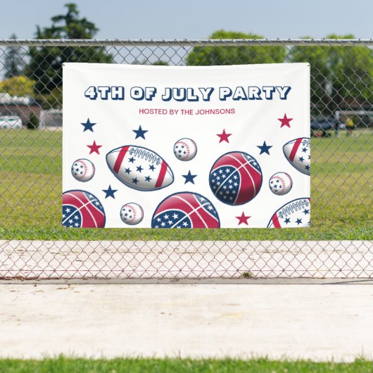 7月のスポーツ4日パーティー 横断幕 (インサイチュ)