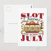 7月のスロットクイーンは生まれながら ポストカード (正面/裏面)