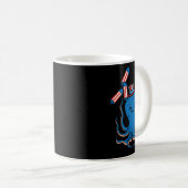 7月のタコ独立の日アメリカ女性キッドについて コーヒーマグカップ (正面右)