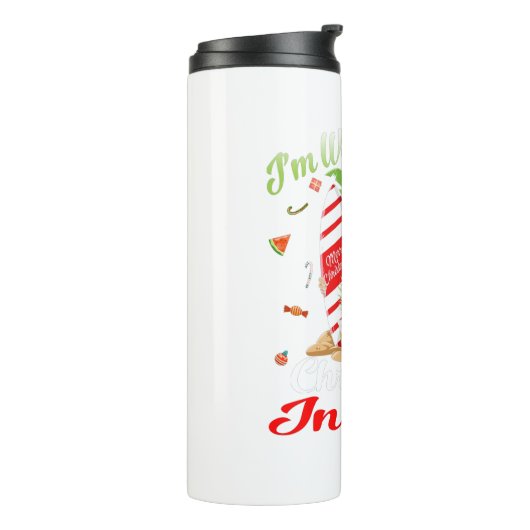 7月のタンクトップでサンタのクリスマスを見ている タンブラー (回転左)