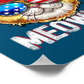 7月のトラック運転手ハットのミオビカ州旗キャット4th ポスター (角)