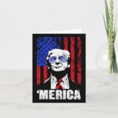 7月のトランプの幸せ4thトランプのアメリカ国旗の贈り物 カード (正面)